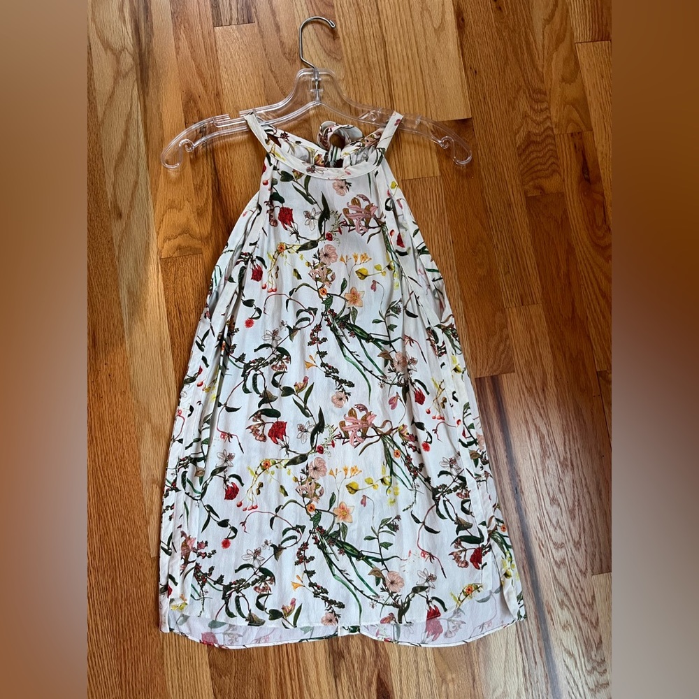 Zara floral halter top tie back size small